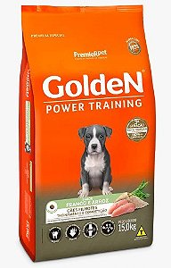 GoldeN Formula Power Training Cães Filhotes Sabor Frango & Arroz