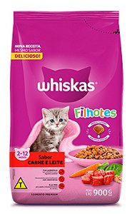 Ração Seca para Gatos Filhotes WHISKAS® Sabor Carne e Leite