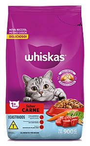 Ração Seca para Gatos Castrados WHISKAS® Sabor Carne