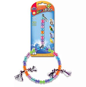 Brinquedo para aves balanço argolas
