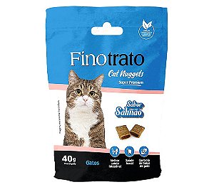 Finotrato Cat Nuggets Salmão Gatos Adultos 40 g