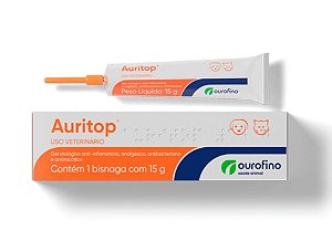 Auritop gel p/ tratamento otológico 15g