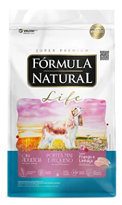 Fórmula Natural Super Premium Life Cães Adultos Portes Mini e Pequeno