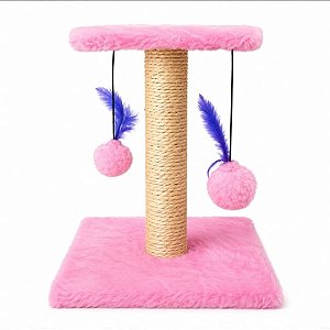 Arranhador para Gatos Base Quadrada Pelúcia