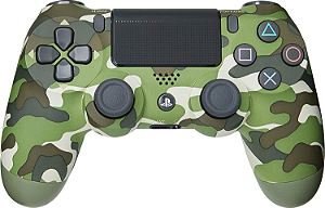 Controle Sem Fio Ps4 Green Camouflage