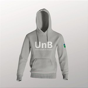 Moletom UnB - Cinza e Branco