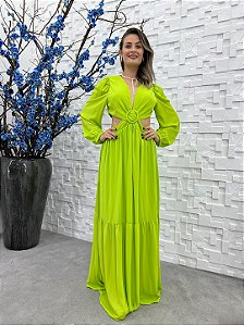 Vestido Amanda longo lima 42