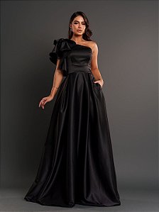 Vestido Berlim longo preto