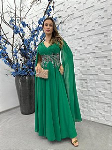 Vestido Antuerpia bordado manuealmente + Clutch Brinde