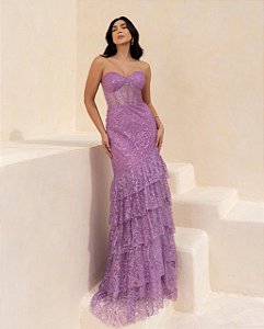 Vestido Reino Unido lilás