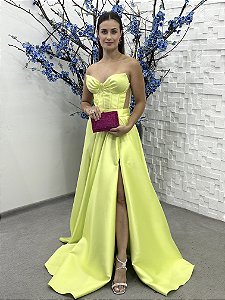 Vestido Buttercup verde lima