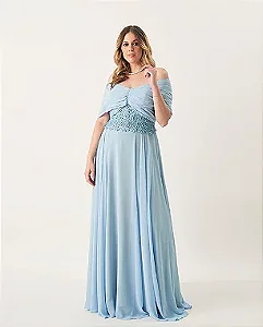 Vestido Tanzania azul serenity