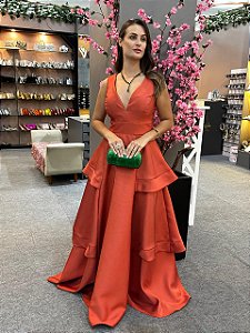 Vestido Alice terracota