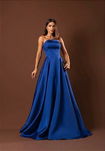 Vestido Maya azul royal