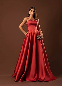 Vestido Maya terracota