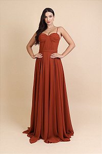 Vestido Anna terracota
