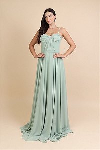Vestido Anna verde menta