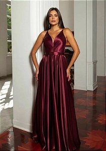 Vestido Vitta Marsala + Clutch Brinde