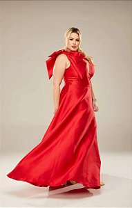 Vestido Belinda Vermelho + Clutch Brinde