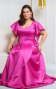 Vestido Lynn Pink + Clutch Brinde