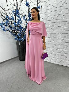 Vestido Sadie Rosa Bebê + Clutch Brinde