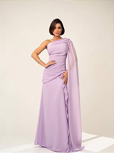 Vestido Elsie lilas + Clutch Brinde
