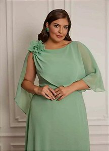 Vestido Moçambique verde menta + Clutch Brinde