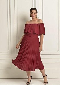 Vestido Tati mid + Clutch Brinde