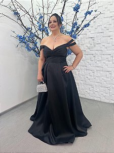 Vestido Margoth preto + Clutch Brinde