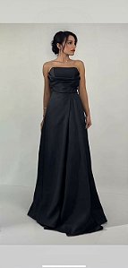 Vestido Sydney preto + Clutch Brinde