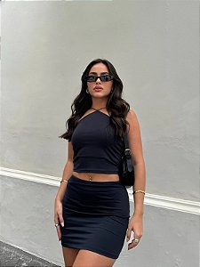 Cropped Malibu preto