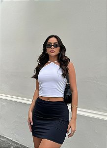 Cropped Malibu branco