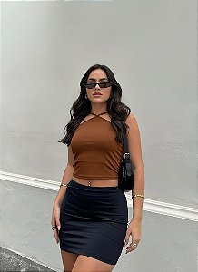 Cropped Malibu marrom