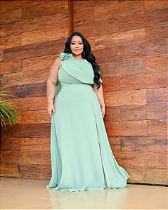 Vestido Mafalda verde menta