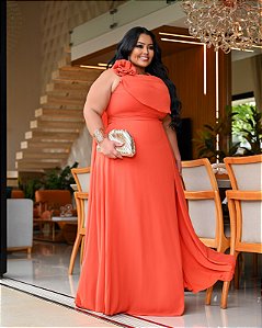 Vestido Mafalda terracota