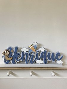 Placa de Nome Coleção Aviador - Acima de 06 Letras