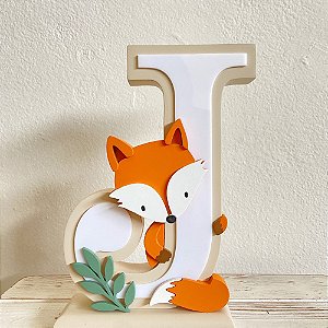 Letra Decorada Coleção Raposa