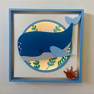 Quadro Charme Baleia