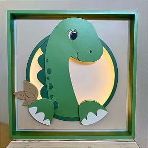 Quadro Charme Dino Pescoçudo