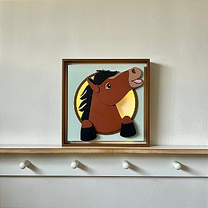 Quadro Charme Cavalo Sorriso