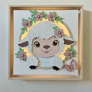 Quadro Charme Ovelhinha