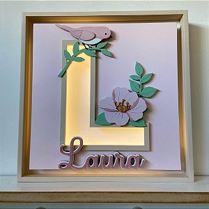 Quadro Charme Passarinho Inicial