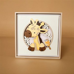 Quadro Charme Girafa