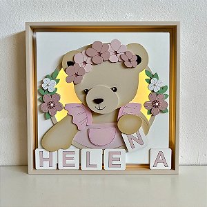 Quadro Charme Ursinha Dadinhos