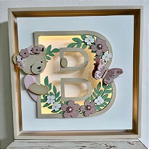 Quadro Charme Ursinha Inicial
