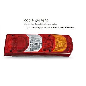 LANTERNA TRASEIRA MB ATEGO/AXOR/ACCELO LED 24V