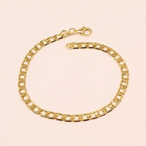 Pulseira Groumet Folheado a Ouro 18k