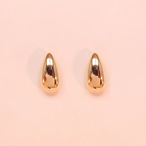Brinco com Design de Gota Folheado a Ouro 18k