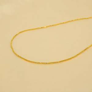Corrente Veneziana Folheado a Ouro 18k