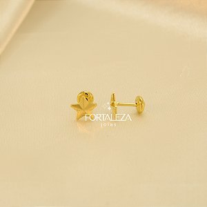 Brinco Estrela Banhado a Ouro 18k